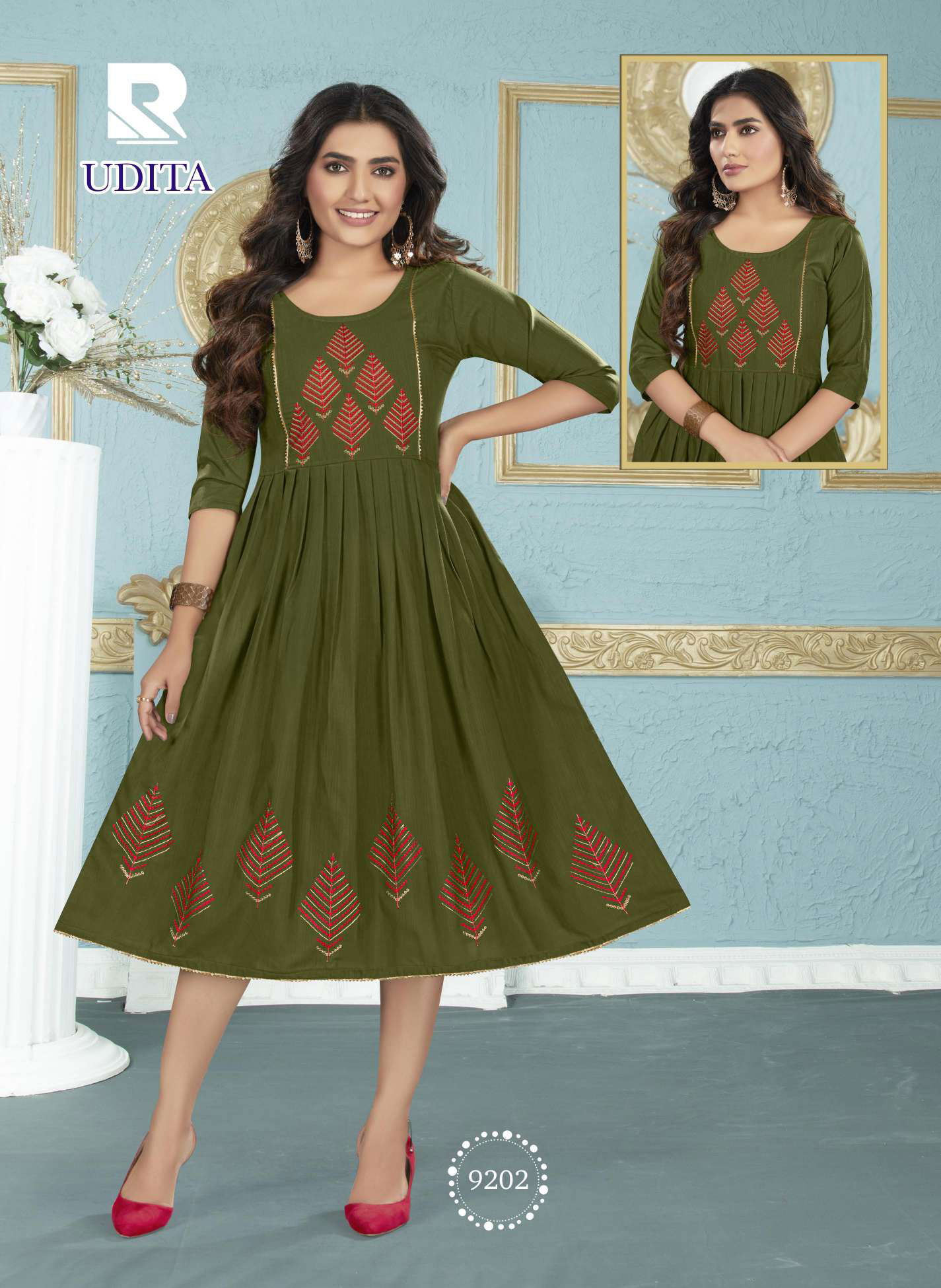 Raashi Udita Regular Wear Wholesale Anarkali Kurtis Catalog
